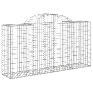 vidaXL Kosze gabionowe, 18 szt, 200x50x100/120cm, galwanizowane żelazo - Ogrodzenia - miniaturka - grafika 4
