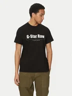 Koszulki męskie - G-Star Raw T-Shirt Symbols D25970-C336 Czarny Regular Fit - miniaturka - grafika 1