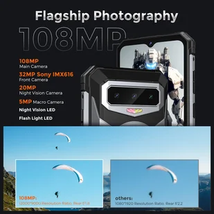 FOSSiBOT F102 12/256GB Czarno-czerwony - Telefony komórkowe - miniaturka - grafika 10