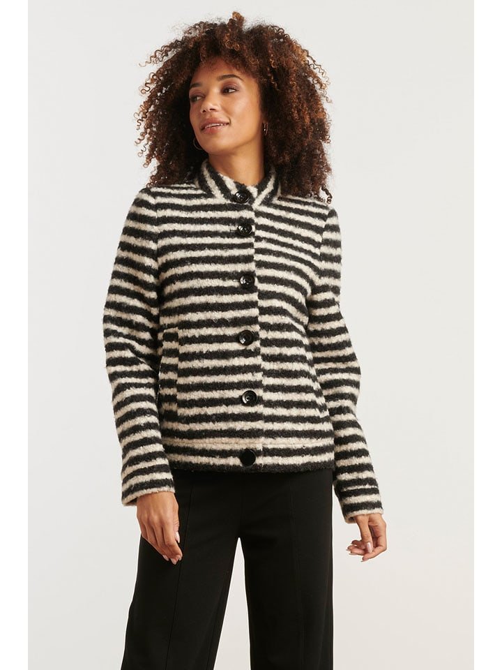 Smashed Lemon Kurtka przejściowa w kolorze biało-czarnym