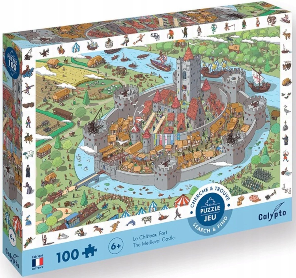 Puzzle obserwacyjne 100 Zamek Warowny Calypto +6