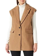 Kamizelki damskie - VERO MODA Vmedna Waistcoat Boos kamizelka damska, Tygrysie oko, szczegóły: jednolity, S - miniaturka - grafika 1