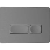 Przyciski spłukujące - Mexen Tex 04 przycisk spłukujący, gun gray szczotkowany - 6104-12 - miniaturka - grafika 1