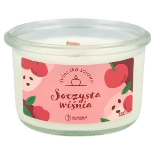 Świeczka sojowa Soczysta Wiśnia 150ml - Kisiel - miniaturka - grafika 2