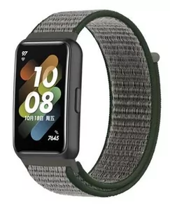 opaska pasek bransoleta NYLON Huawei Band 7 oliwkowy - Akcesoria do smartwatchy - miniaturka - grafika 1