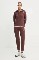 Dresy damskie - EA7 Emporio Armani dres damski kolor brązowy TJTXZ.8NTV56 - miniaturka - grafika 1