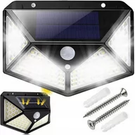 Lampy ogrodowe - LAMPA SOLARNA 100 LED Z CZUJNIKIEM RUCHU ZMIERZCHU BATMAN - miniaturka - grafika 1