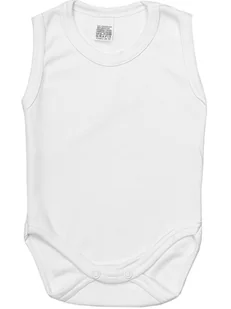 Body 62 Ramiączko na ramiączkach RAMKA ramki Bez rękawa Białe 62 Pampicio - Body dla niemowląt - miniaturka - grafika 1
