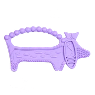 Gryzaki dla dzieci - Luu Kids gryzak sensoryczny Luuie the dog fioletowy po 4 miesiącu 1 sztuka - miniaturka - grafika 1