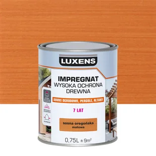 Impregnat do drewna Wysoka ochrona Sosna Oregon mat 0.75 l Luxens - Farby i impregnaty do drewna - miniaturka - grafika 1