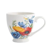 Filiżanki - Filiżanka Duża 410ml Na Stopce Bukiet Maków Kwiaty - miniaturka - grafika 1