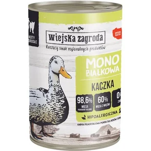 WIEJSKA ZAGRODA Mokra karma dla kota monoproteinowa z kaczką 400g - Mokra karma dla kotów - miniaturka - grafika 2