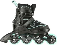 Rolki - Rolki Nils Extreme NA11008 rekreacyjne regulowane czarne r. 35-38 - miniaturka - grafika 1