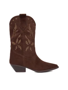 DeeZee Kowbojki CEO-R25AW09079 Brązowy - Kozaki damskie - miniaturka - grafika 1