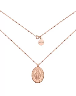 Naszyjnik z różowego złota z medalikiem - Naszyjniki - miniaturka - grafika 1