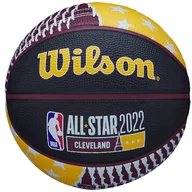 Koszykówka - Wilson 2022 NBA All Star Mini Ball WZ3008101ID, unisex, piłki do koszykówki, Czarne - miniaturka - grafika 1