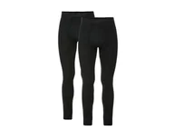 Kalesony - LIVERGY® Kalesony męskie długie z rozporkiem, 2 pary (M, Czarny) - miniaturka - grafika 1