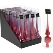 Ozdoby bożonarodzeniowe - Czubek na choinkę 27,5 x 6 cm 6 sztuk czerwony - miniaturka - grafika 1