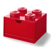 Pojemniki na zabawki - Lego Desk Drawer 4 Red - miniaturka - grafika 1