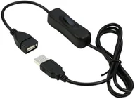 Kable USB - PREMIUMCORD Prodlužovací kabel USB 2.0 s vypínačem, 1m, černá - miniaturka - grafika 1