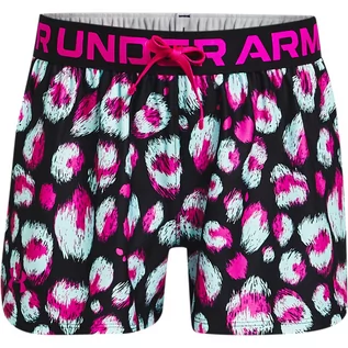 Spodnie i spodenki dla dziewczynek - Dziewczęce spodenki treningowe UNDER ARMOUR Play Up Printed Shorts - multikolor - grafika 1