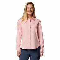 Koszule damskie - Damska koszula z długim rękawem Columbia Silver Ridge Utility Long Sleeve pink sand - L - miniaturka - grafika 1