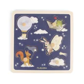 Zestawy naczyń dla dzieci - Filibabba Drewniane puzzle sensoryczne Little Adventurers - miniaturka - grafika 1