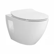 Miski WC - CERSANIT S701-724 Miska 53cm Moduo Plus Oval z deską slim - miniaturka - grafika 1