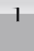 Lampy sufitowe - Sollux Lighting Plafon LAGOS 30 czarny - miniaturka - grafika 1