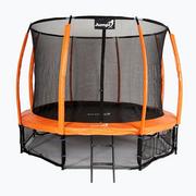 Trampoliny - Jumpi Trampolina ogrodowa Jumpi Maxy Comfort Plus 374 cm pomarańczowa TR12FT - miniaturka - grafika 1