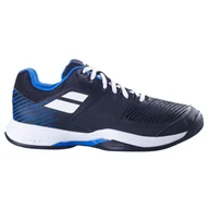 Buty sportowe męskie - Babolat PULSION ALL COURT MEN, Black/Blue - miniaturka - grafika 1