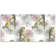Podkładki na biurko - Mata ochronna na biurko Kolorowe papugi 120x60 cm - miniaturka - grafika 1