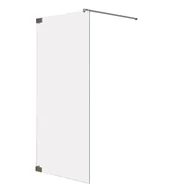 Kabiny prysznicowe - Kabina Walk-in Pure 90x200 transparentna profil grafitowy szczotkowany Sealskin - miniaturka - grafika 1
