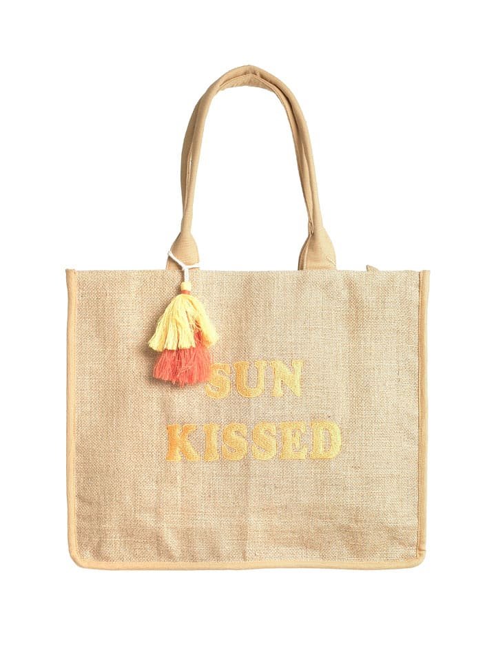 BLE Shopper bag w kolorze beżowym - 42 x 33 x 15 cm