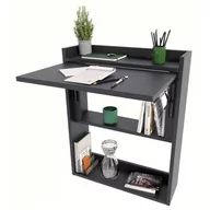 Biurka - Czarne rozkładane biurko ścienne - Vatos - miniaturka - grafika 1