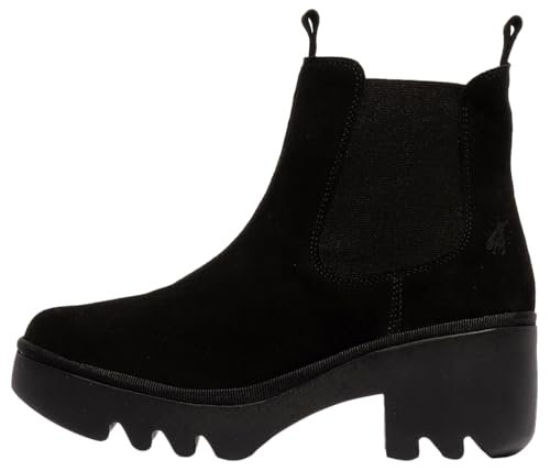 Fly London TRIG514FLY Damskie botki, czarne, 37 EU, Czarny, 37 EU