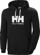 Bluzy męskie - Helly Hansen męska bluza z kapturem HH LOGO HOODIE 33977 990 S - miniaturka - grafika 1