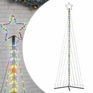 Ozdoby bożonarodzeniowe - vidaXL Lampki choinkowe, 495 kolorowych LED, 300,5 cm - miniaturka - grafika 1