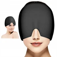 Masażery - Czapka Na Ból Głowy Opaska Łagodząca Migrenę Kompres Żelowy Okład Chłodzący - miniaturka - grafika 1