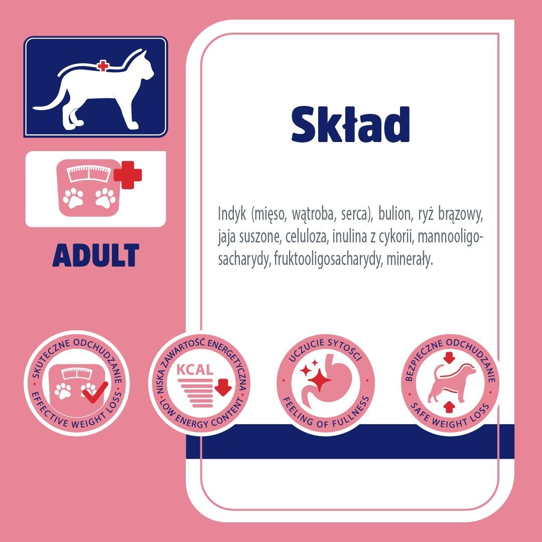 Vet Response Karma weterynaryjna mokra dla kota VET RESPONSE WEIGHT-BALANCE szalka 4x85 g