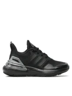 Buty dla dziewczynek - adidas Sneakersy Rapidasport Bounce Sport Running Lace Shoes HP6125 Czarny - miniaturka - grafika 1