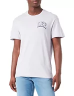 Koszulki męskie - Lee Męski t-shirt Varsity Tee, Misty Lilac, M - miniaturka - grafika 1
