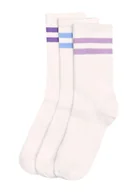 Skarpetki damskie - Skarpetki damskie Nikki 3-pak Bloovii kremowy, niebieski, fioletowy 36/38 - miniaturka - grafika 1