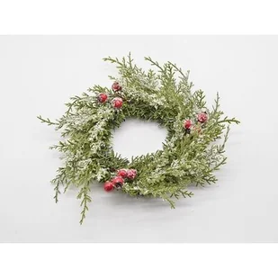 Wianek z jarzębiną 14 x 27 cm - Ozdoby bożonarodzeniowe - miniaturka - grafika 1