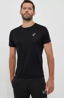 Koszulki męskie - Asics t-shirt do biegania Core kolor czarny gładki - miniaturka - grafika 1