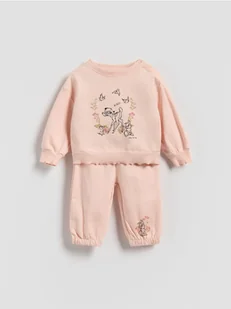 Reserved - Komplet dresowy Bambi - brudny róż - Komplety dla niemowląt - miniaturka - grafika 1