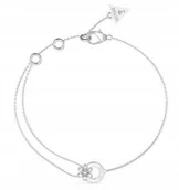 Bransoletki - Bransoletka damska Guess serce srebrna na prezent JUBB05111JW-RH-S - miniaturka - grafika 1