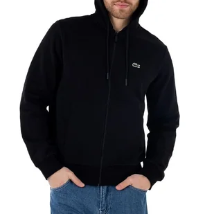 Bluza Lacoste Kangaroo Pocket Colour-Block SH9626-031 - czarna - Bluzy męskie - miniaturka - grafika 1