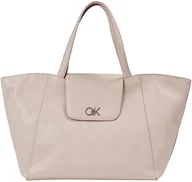 Torebki damskie - Calvin Klein Damskie torby Re-Lock Shopper z klapkami, Shadow Grey, jeden rozmiar, Cieniowy szary, Rozmiar Uniwersalny - miniaturka - grafika 1