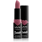 Szminki - NYX Professional Makeup Professional Makeup - SUEDE MATTE LIPSTICK - Matowa pomadka do ust - 28 SOFT SPOKEN NYXSSP - miniaturka - grafika 1